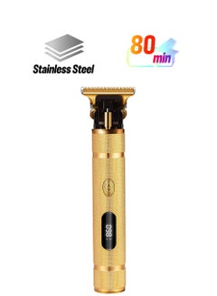 SONASHI Rechargeable Hair Clipper With Sharp Stainless Steel Cutter Blade Digital LCD Display With 2 Speed Levels LIION Battery With Continuous Working Time 80 Mins Cordless Hair ClipperTrimmer For Men  SHC-1062 Gold  - Image 1