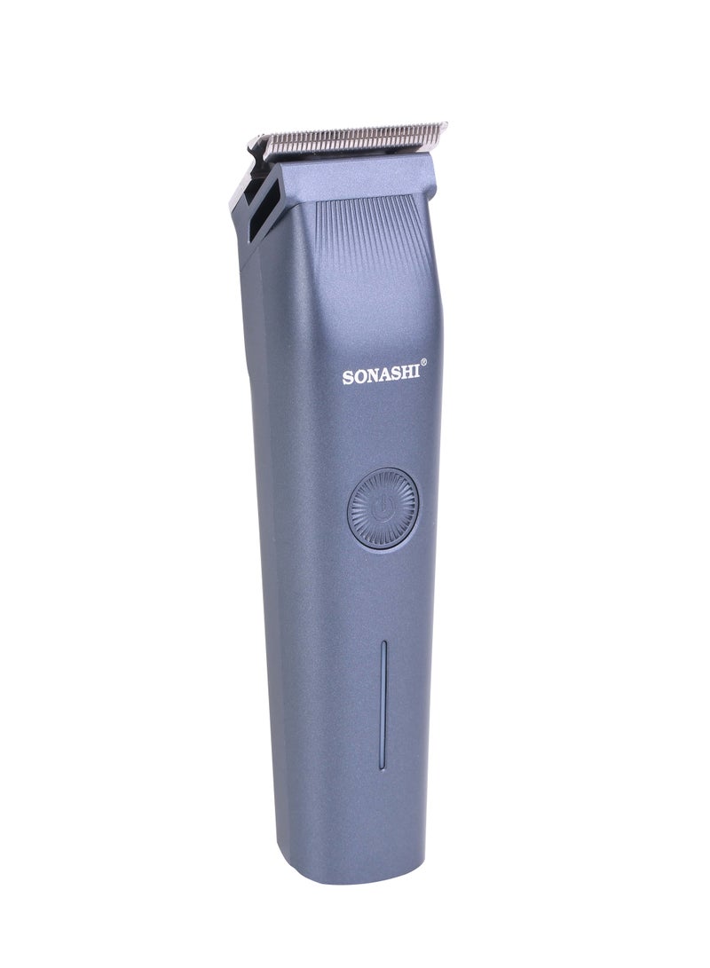 SONASHI 6in1 Rechargeable Hair Clipper Set  TrimmerShaverNose Trimmer Stainless Steel Blades For Easy Cutting And Charging Indicator Light Time  2 Hours Cordless Hair Clipper Portable Trimmer For Men  SHC-1063 Grey  - Image 2