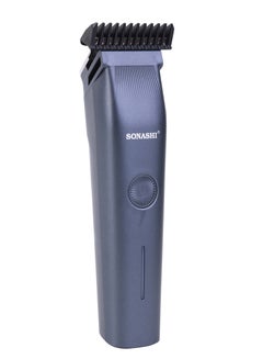 SONASHI 6in1 Rechargeable Hair Clipper Set  TrimmerShaverNose Trimmer Stainless Steel Blades For Easy Cutting And Charging Indicator Light Time  2 Hours Cordless Hair Clipper Portable Trimmer For Men  SHC-1063 Grey  - Image 3