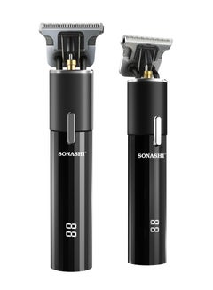 SONASHI 6-in-1 Rechargeable Hair Clipper Set - Trimmer/Shaver/Nose Trimmer Stainless Steel Blades For Easy Cutting And LCD Display, Use Time - 2 Hours SHC-1064 Black Black  - Image 3