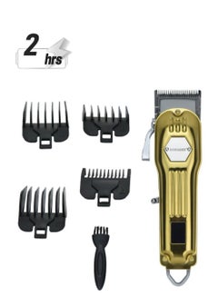 SONASHI Rechargeable Hair Clipper With Digital LCD Display  2 Hours Continuous Working Time Sharp And Carbon Steel Cutter Blade With HighQuality Metal Body Chargeable And Cordless  SHC-1061 Gold  - Image 1
