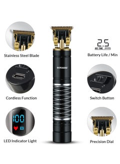 SONASHI Rechargeable Professional Hair Clipper With HighCapacity Battery And Fast Charging Continuous Working Time 25 Hours With Cordless For Men  SHC-1058 Black  - Image 3
