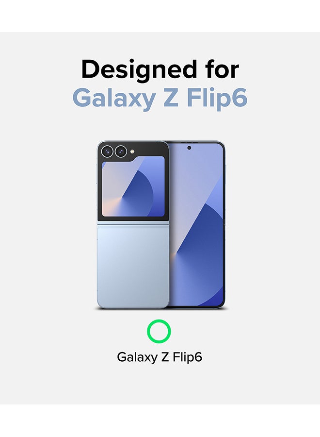 Ringke Fusion Compatible With Samsung Galaxy Z Flip 6, Anti-Fingerprint Transparent Thin Hard Back Shockproof TPU Phone Cover Clear - Image 2