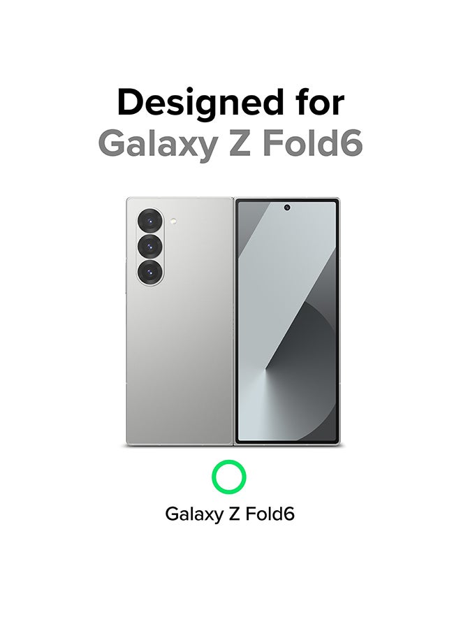 رينجك غطاء هاتف متوافق مع هاتف Samsung Galaxy Z Fold 6، غطاء خلفي شفاف مقاوم للصدمات من مادة TPU، مقاوم لبصمات الأصابع - Image 2