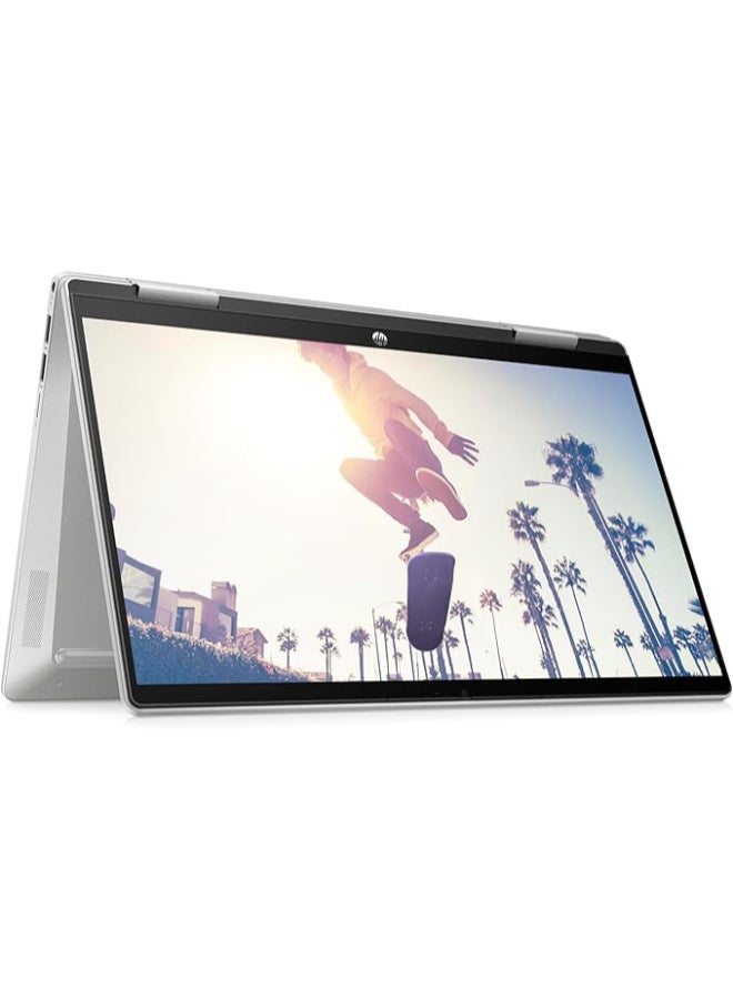 HP - Pavilion (Upgraded Version) Laptop With 14-Inch Display, Core i5-1335U Processor/8GB RAM/512GB SSD/Intel Iris XE Graphics/Windows 11 Home English/Arabic Natural Silver - Image 1