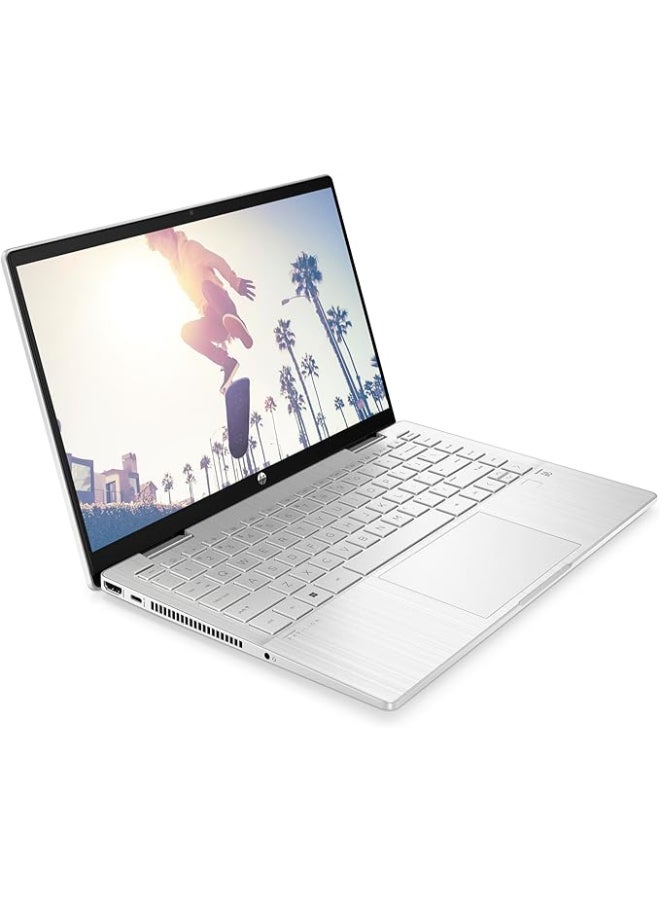 HP - Pavilion (Upgraded Version) Laptop With 14-Inch Display, Core i5-1335U Processor/8GB RAM/512GB SSD/Intel Iris XE Graphics/Windows 11 Home English/Arabic Natural Silver - Image 1