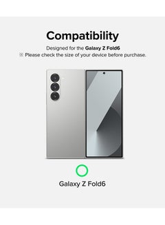 Ringke Cover Display Glass For Samsung Galaxy Z Fold 6 5G (2024) Tempered Glass Screen Protector 9H Hardness Anti Scratch Protective Film - 2 Pack Clear  - Image 2