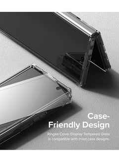 Ringke Cover Display Glass For Samsung Galaxy Z Fold 6 5G (2024) Tempered Glass Screen Protector 9H Hardness Anti Scratch Protective Film - 2 Pack Clear  - Image 5