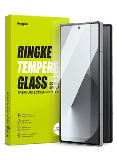 Ringke Cover Display Glass For Samsung Galaxy Z Fold 6 5G (2024) Tempered Glass Screen Protector 9H Hardness Anti Scratch Protective Film - 2 Pack Clear  - Image 1