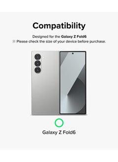 رينجك واقي إطار زجاجي لهاتف Samsung Galaxy Z Fold 6 مع عدسات كاميرا مضادة لبصمات الأصابع وأغطية زجاجية مقواة وإطارات من سبائك الألومنيوم  - Image 2