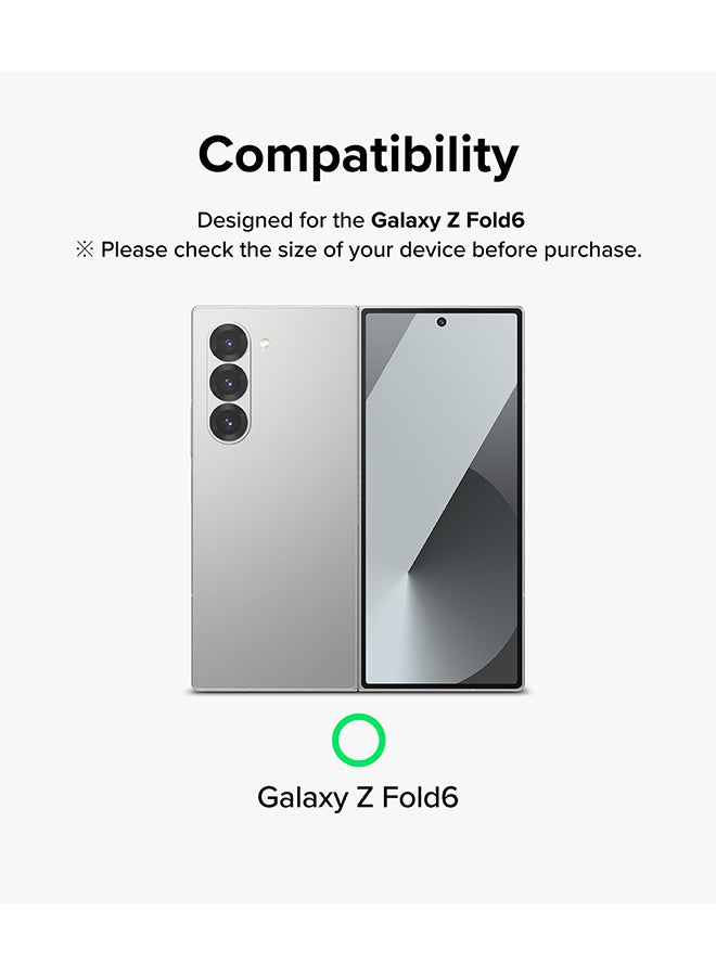 Ringke Frame Glass Protector For Samsung Galaxy Z Fold 6 Anti-Fingerprint Camera Lens Tempered Glass Covers & Aluminum Alloy Frames Clear  - Image 2