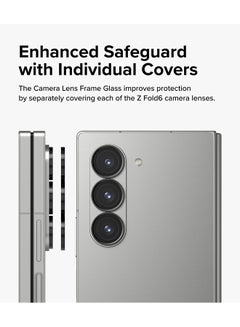 رينجك واقي إطار زجاجي لهاتف Samsung Galaxy Z Fold 6 مع عدسات كاميرا مضادة لبصمات الأصابع وأغطية زجاجية مقواة وإطارات من سبائك الألومنيوم  - Image 5