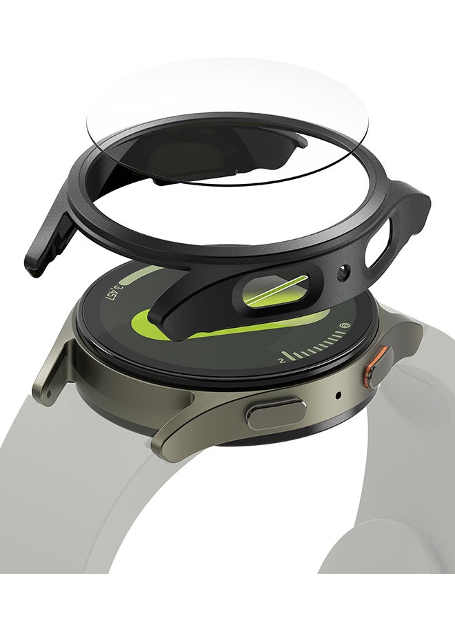 رينجك جراب رفيع وزجاجي متوافق مع ساعة سامسونج جالاكسي واتش 7 مقاس 40 مم، غطاء حماية بإطار من البولي كربونات الصلب + واقي شاشة شفاف عالي الجودة من الزجاج المقوى - Image 1