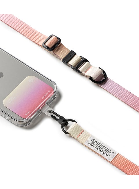 Holder Link & Snap Hook Lanyard Strap Designed for Universal iPhone/Galaxy/Android Cell Phone Case, Digital Camera, Tablet, Keys, ID - Aloha Sunset