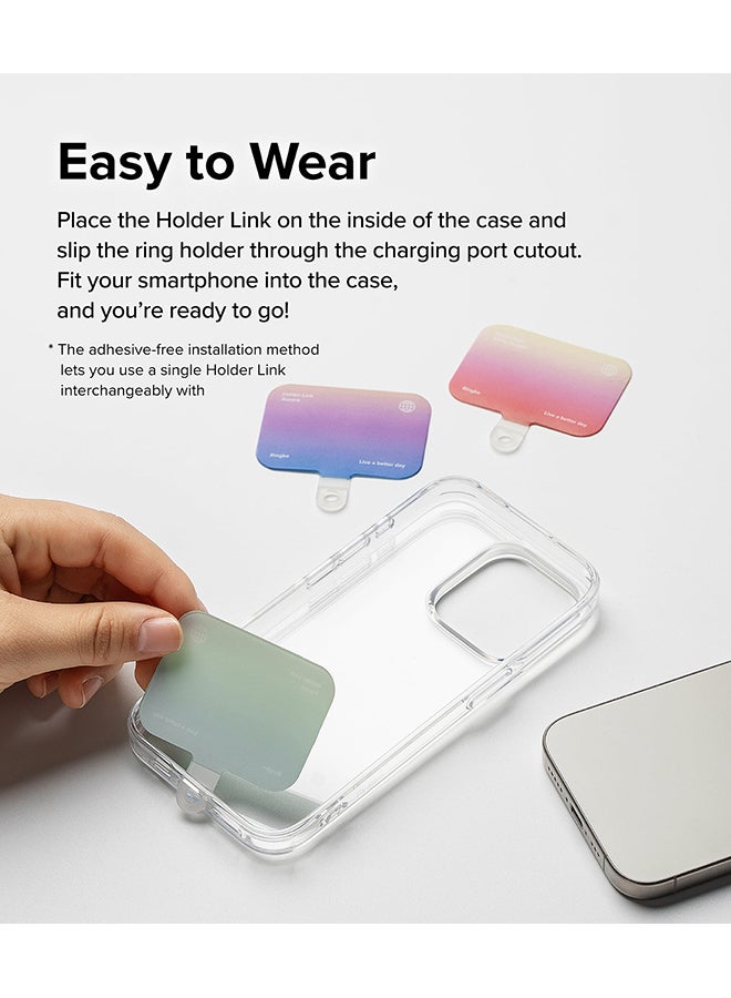 رينجك - Holder Link & Snap Hook Lanyard Strap Designed for Universal iPhone/Galaxy/Android Cell Phone Case, Digital Camera, Tablet, Keys, ID - Aloha Sunset - Image 1