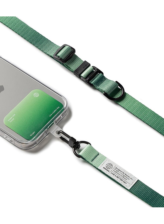 Holder Link & Snap Hook Lanyard Strap Designed for Universal iPhone/Galaxy/Android Cell Phone Case, Digital Camera, DSLR, Tablet, Keys, ID - Forest