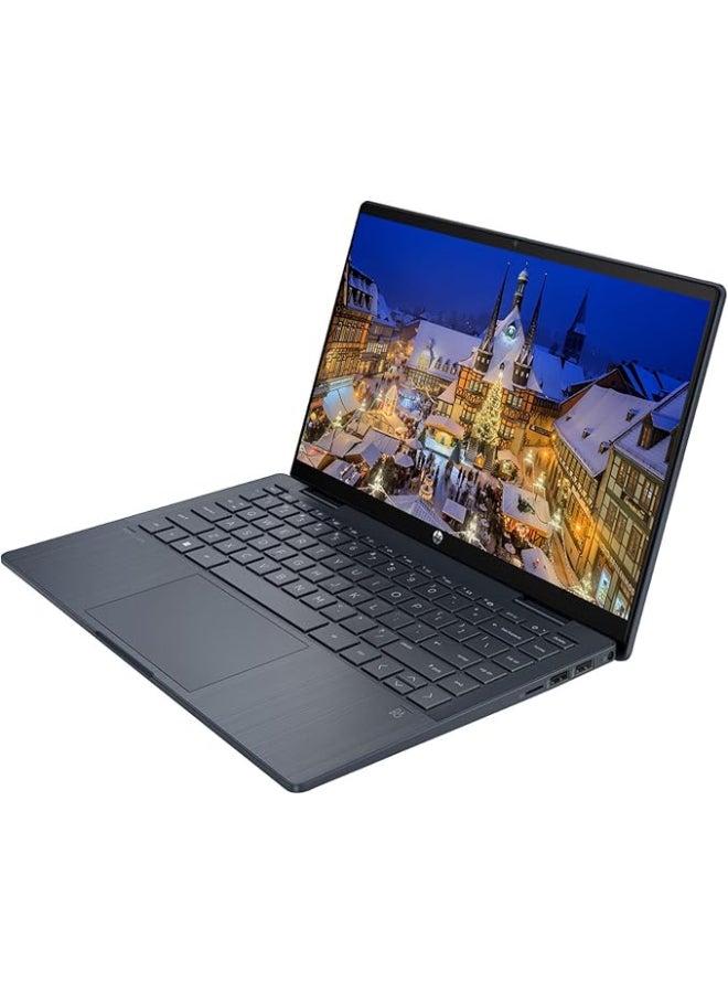 HP - 14-ek0013dx (Upgraded Version) Laptop With 14-Inch Display, Core i3-1215U Processor/8GB RAM/512GB SSD/Intel Iris XE Graphics/Windows 11 + ROKC Bundle English Blue - Image 1