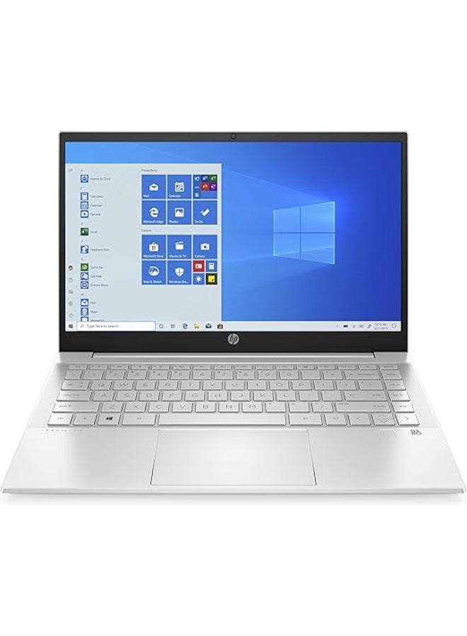 HP - 14-dv0017ne (Upgraded Version) Laptop With 14-Inch Display, Core i5-1135G7 Processor/8GB RAM/512GB SSD/Intel Iris XE Graphics/Windows 10 Home English/Arabic Silver - Image 1