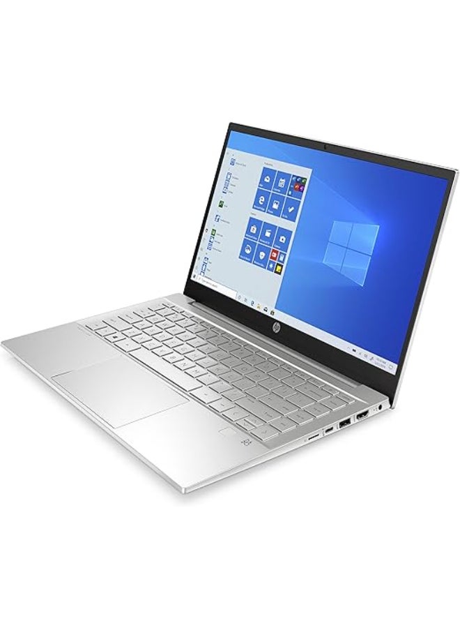 HP - 14-dv0017ne (Upgraded Version) Laptop With 14-Inch Display, Core i5-1135G7 Processor/8GB RAM/512GB SSD/Intel Iris XE Graphics/Windows 10 Home English/Arabic Silver - Image 1