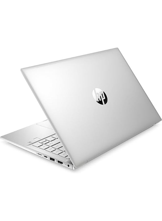 HP - 14-dv0017ne (Upgraded Version) Laptop With 14-Inch Display, Core i5-1135G7 Processor/8GB RAM/512GB SSD/Intel Iris XE Graphics/Windows 10 Home English/Arabic Silver - Image 1