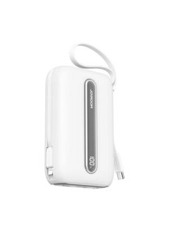 JOYROOM 20000 mAh JR-L012 Plus 22.5W mini Power Bank 20000mAh with Dual Cables White  - Image 1