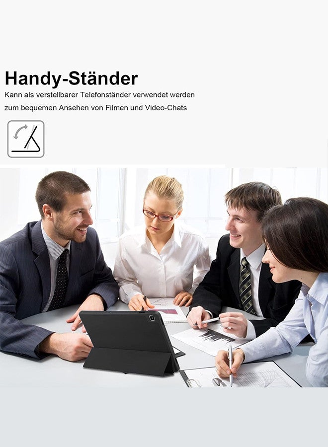 مارجون (لجهاز سامسونج جالاكسي تاب A7 لايت) غلاف فولي خفيف الوزن نحيف من الجلد مع فتحة قلم غلاف خلفي مضاد للصدمات مع حامل استند تلقائي للإيقاظ/النوم - Image 5