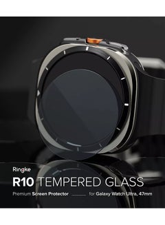 Ringke Glass [4 Pack] Compatible with Samsung Galaxy Watch Ultra (47mm) Screen Protector, HD Clear 9H Hardness Full Cover Tempered Glass Protective Film- R10 4 pack  - Image 3