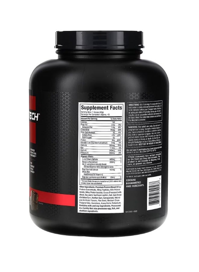 ماسل تيك - NitroTech Ripped Lean Protein + Weight Loss, Chocolate Fudge Brownie, 4.01 LBS - Image 1
