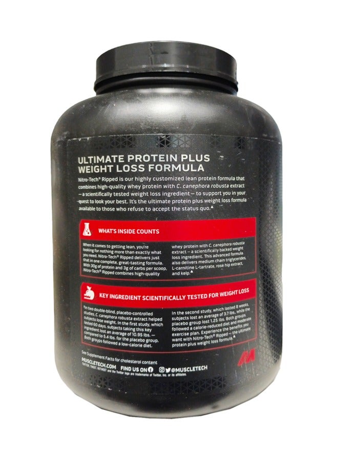 ماسل تيك - NitroTech Ripped Lean Protein + Weight Loss, Chocolate Fudge Brownie, 4.01 LBS - Image 1