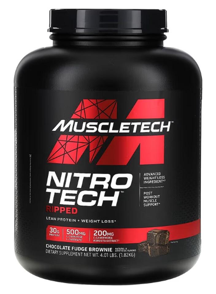 ماسل تيك نيتروتيك ريبيد بروتين خالي من الدهون + فقدان الوزن، بنكهة كعكة الشوكولاتة، 4.01 رطل - Image 1