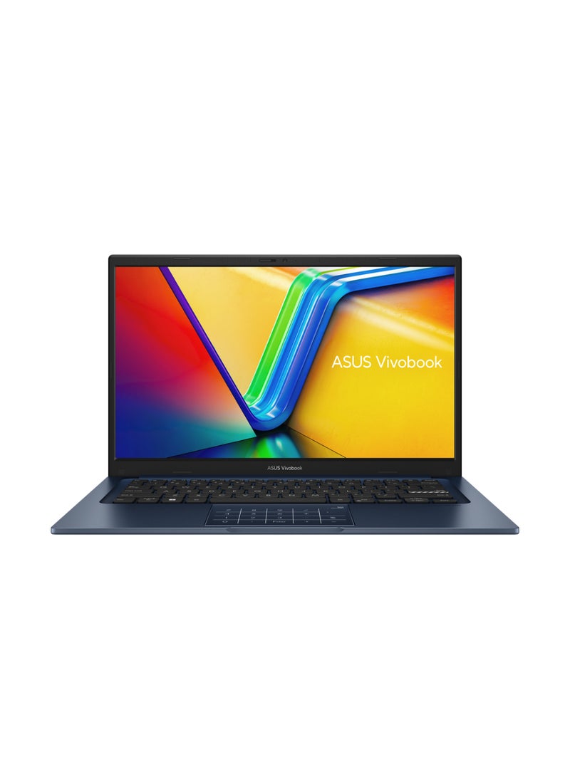 ASUS - Vivobook 14 Laptop With 14-Inch Display, Core i5-1335U Processor/8GB RAM/512GB SSD/Intel UHD Graphics/Windows 11 Home With Digital NumberPad English/Arabic Quite Blue - Image 1