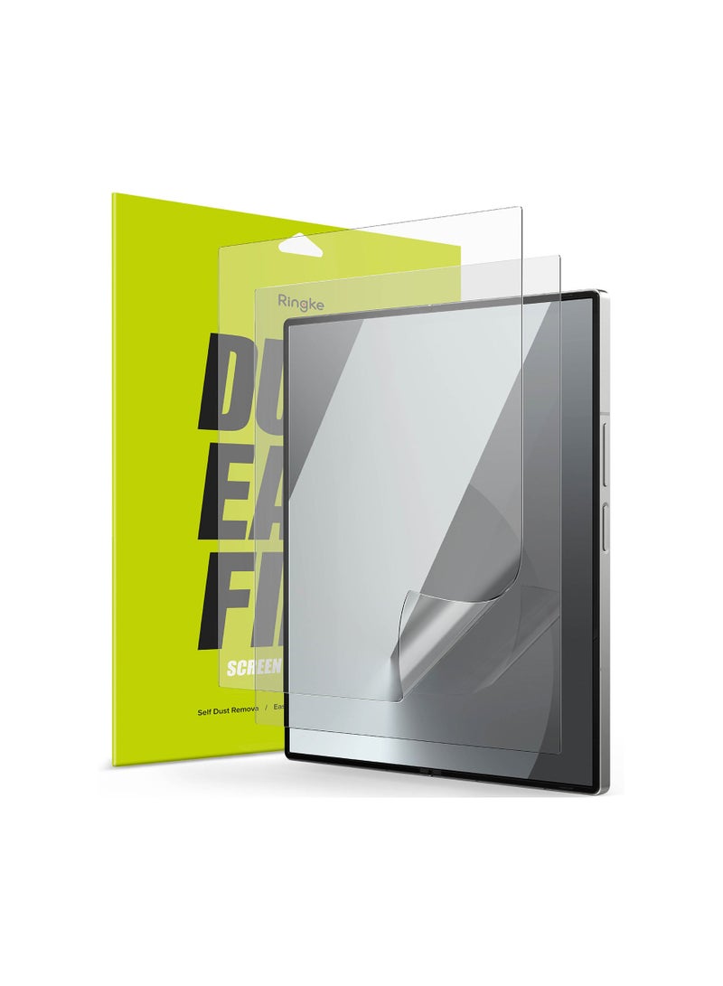 Ringke - Dual Easy Film [2 Pack] Compatible with Galaxy Z Fold 6 Screen Protector, Anti-Fingerprint Full Cover Protection Film with Easy Installation Clear - Image 1