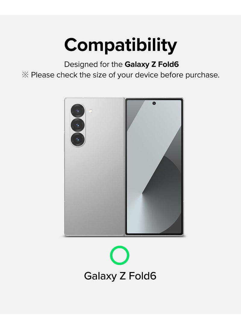Ringke - Dual Easy Film [2 Pack] Compatible with Galaxy Z Fold 6 Screen Protector, Anti-Fingerprint Full Cover Protection Film with Easy Installation Clear - Image 1