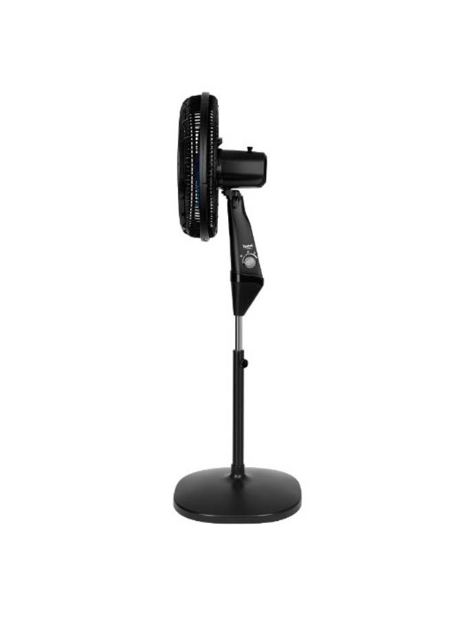 Tefal - Turbo Stand Fan, 5 solid Blades, 3 Speed Levels, 53 watt, Button Control - VY5391E2 53 W VY5391E2 Black - Image 1
