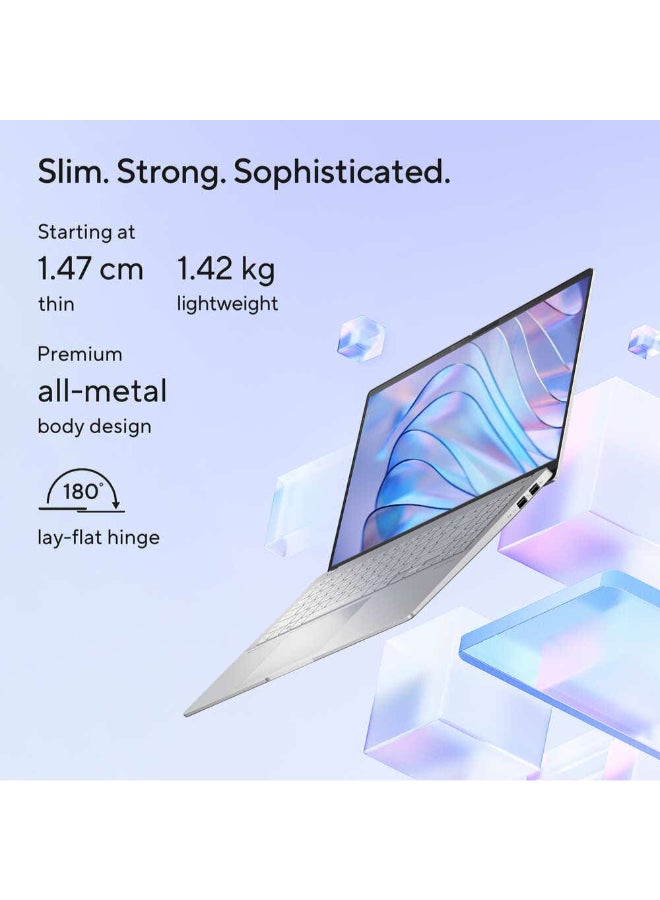 ASUS - Vivobook S 15 Laptop With 15.6 Inch 3K OLED 120Hz Display,AI,Qualcomm Snapdragon X Plus NPU/16GB RAM DDR4/1TB SSD/Windows 11 Home/ English/Arabic Cool Silver - Image 1