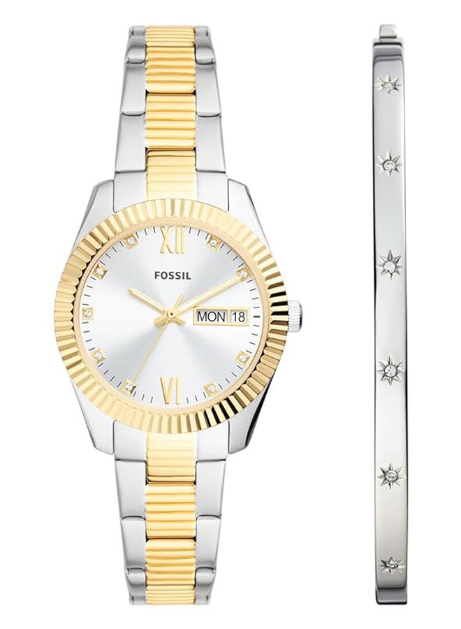 FOSSIL Men's Analog Stainless Steel Wrist Watch ES5253SET 