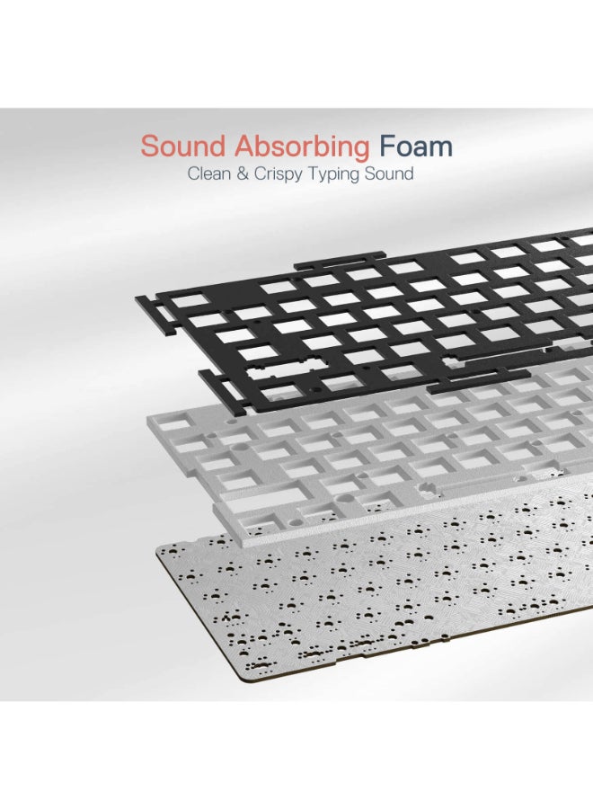 REDRAGON TRUNDLE K668 RGB Hot-Swappable Mechanical Gaming Keyboard – 108 Keys Full Layout, Linear Red Switches, Hot-Swap 3/5-Pin Compatible, RGB Backlight with 19 Modes, Sound-Absorbing Foam, Ergonomic Design, Customizable Software | K668WBO-RGB - Image 3