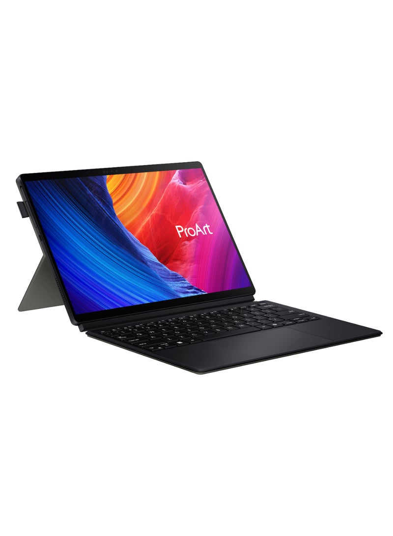ASUS - ProArt PZ13 2-in-1 Detachable Laptop With 13.3-Inch Display, Qualcomm Snapdragon X Plus Processor/16GB RAM/1TB SSD/Intel UHD Graphics/Windows 11 Home with Copilot Key & Stylus Pen English/Arabic Nano Black - Image 1