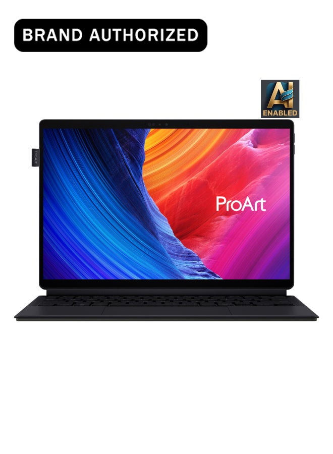 ASUS ProArt PZ13 2-in-1 Detachable Touchscreen Laptop With 13.3-Inch Display, Qualcomm Snapdragon X Plus Processor/16GB RAM/1TB SSD/Intel UHD Graphics/Windows 11 Home with Copilot Key & Stylus Pen English/Arabic Nano Black - Image 1