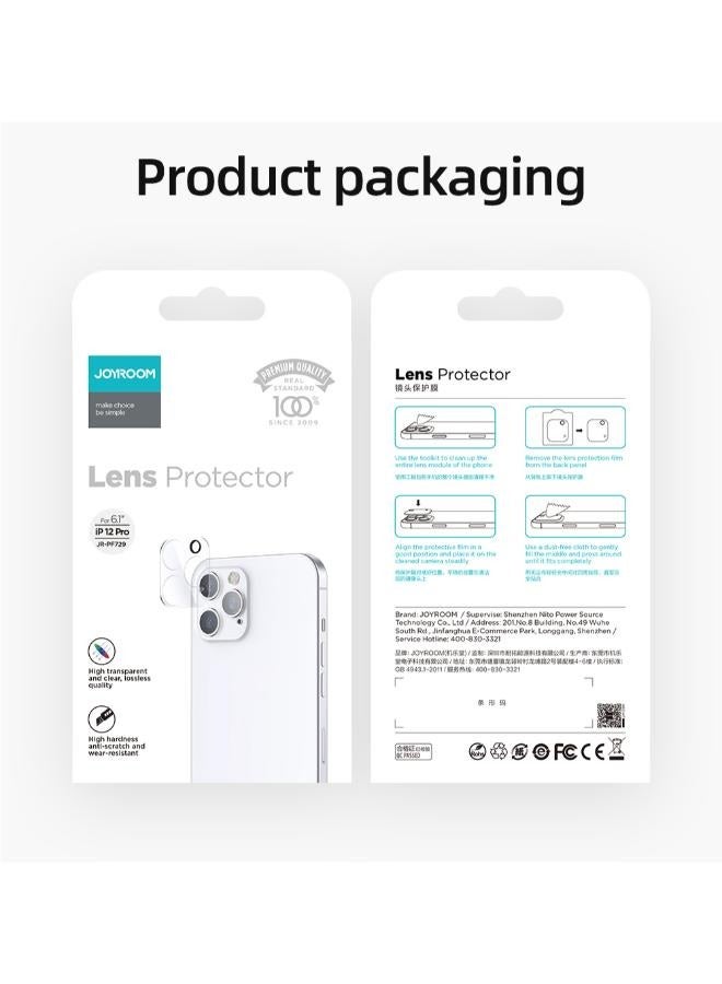 JOYROOM - JR-PF729 Mirror Series Lens Protector ( Gemstone version）iP12 Pro-6.1 inch Clear - Image 1