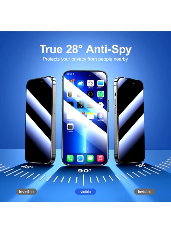 جوي روم - واقي شاشة زجاجي مقوى JR-P02 (شاشة كاملة 2.5D بحافة سوداء) لهاتف iPhone 14 Pro 6.1 (الخصوصية) - Image 1