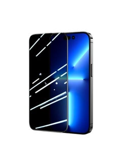 JOYROOM JR-P01 Tempered Glass Screen Protector (2.5D Full Screen with Black Edge) for iPhone 14 6.1 (Privacy) Clear  - Image 2