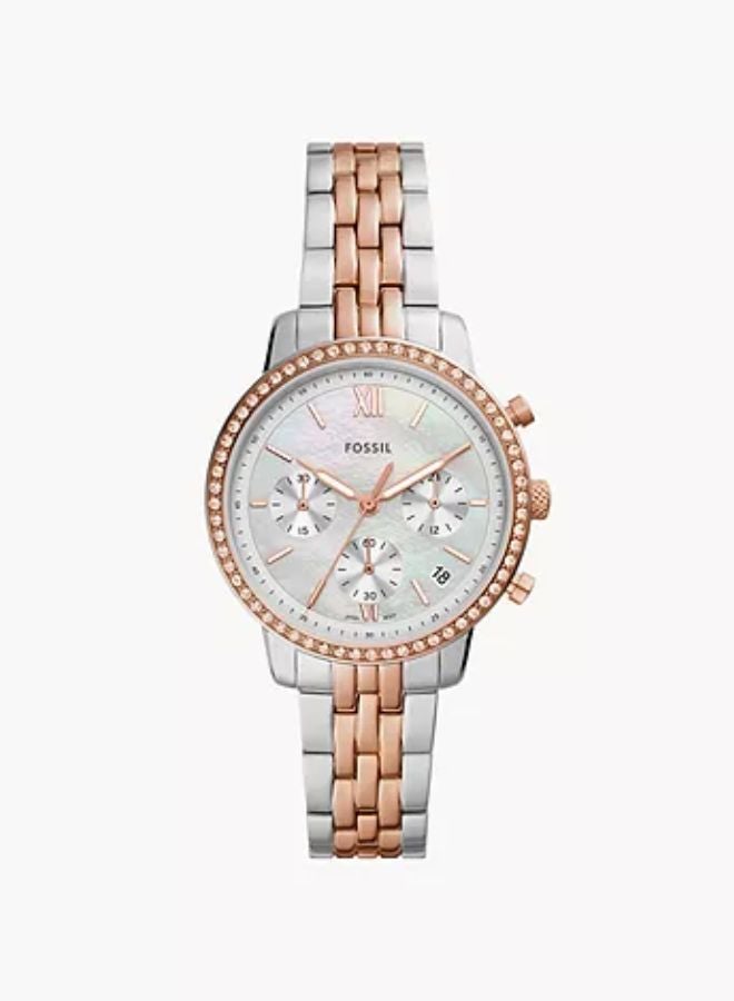 FOSSIL Women's Neutra Chronograph Two-Tone Stainless Steel Watch - ES5279  - Image 1