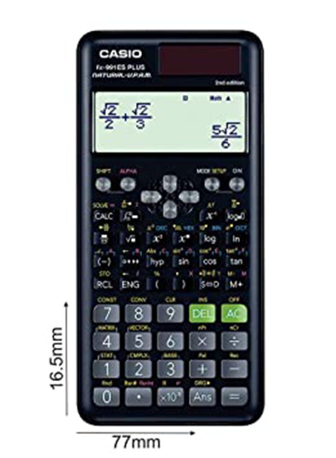 CASIO FX-991ESPLUS-2WDTV 2nd Edition Function Scientific Calculator -  Black Multicolour Multicolour  - Image 4