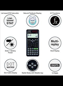 CASIO FX-991ESPLUS-2WDTV 2nd Edition Function Scientific Calculator -  Black Multicolour Multicolour  - Image 2