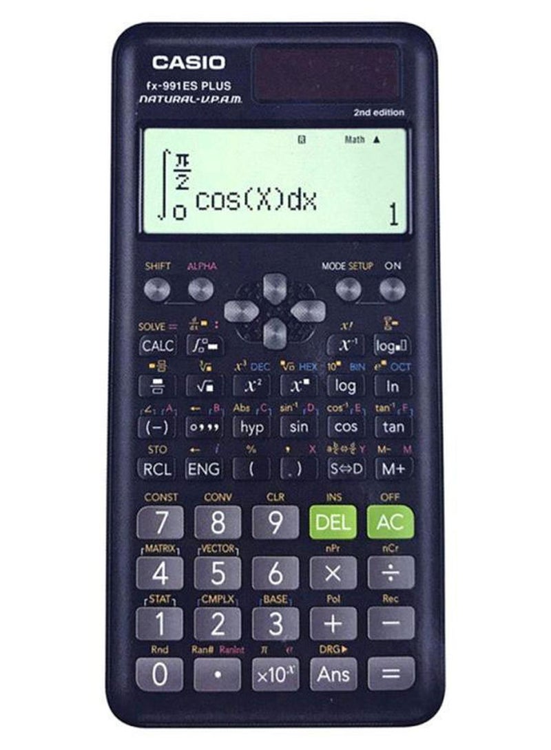CASIO FX-991ESPLUS-2WDTV 2nd Edition Function Scientific Calculator -  Black Multicolour Multicolour - Image 1