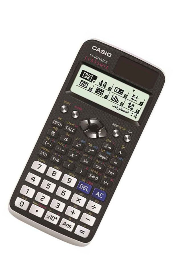 CASIO - FX-991ARX-W-DT 12-Digit Scientific Calculator Black Multicolour - Image 1