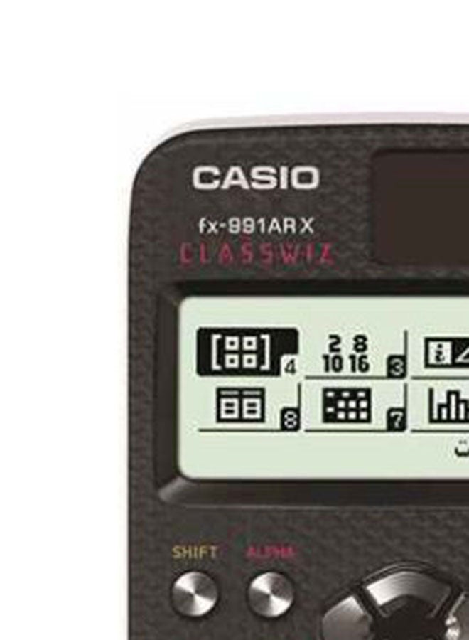 CASIO - FX-991ARX-W-DT 12-Digit Scientific Calculator Black Multicolour - Image 1