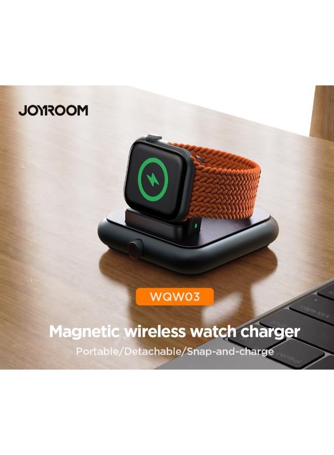 جوي روم - JR-WQW03 Wireless Watch Charger - Black - Image 1