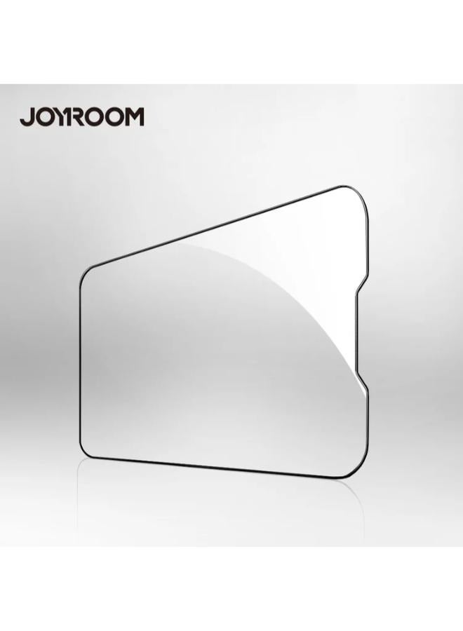 جوي روم واقي شاشة من الزجاج المقوى JR-Z24 (شاشة كاملة 2.5D بحافة سوداء) لهاتف iPhone 15 Pro Max مقاس 6.7 بوصة (HD + مقاوم للغبار) - Image 3